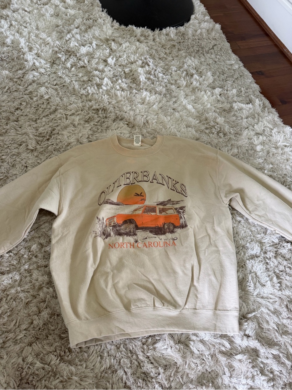 Alterd State OuterBanks North Carolina Beige Crewneck Sweatshirt